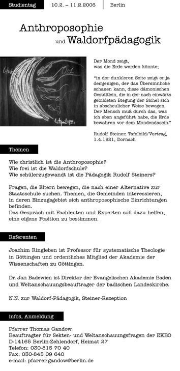 Anthroposophie-Tagung